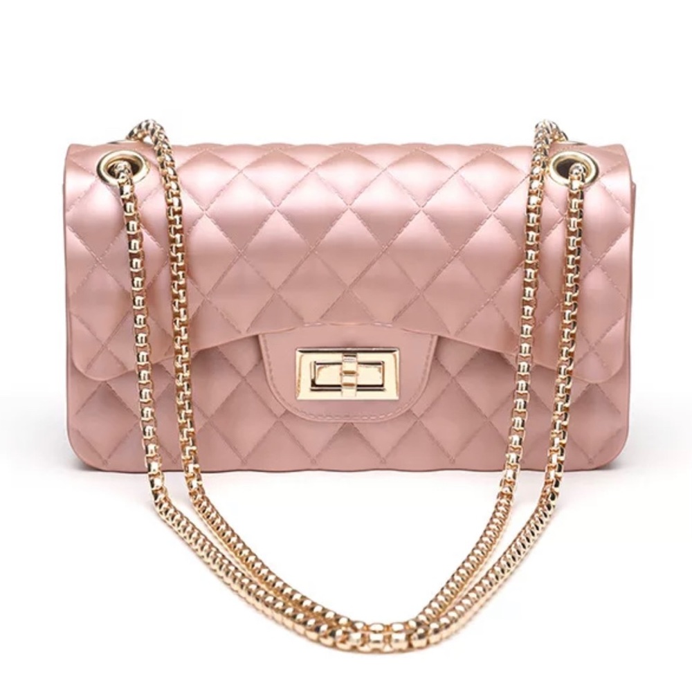 NEW * Rose Gold Mini Jelly Bag